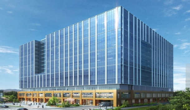 김포한강 구래동 지식산업센터 신축공사 중 AL창호공사								